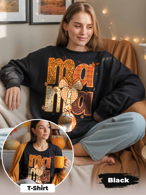 Mama Sweatshirt – Custom Ultrasound Photo | Personalized Pregnancy Announcement Gift